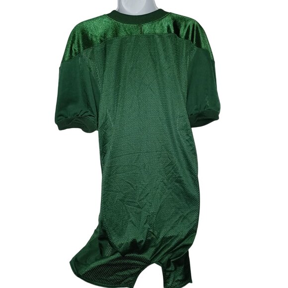 NIKE Men's XL GREEN VAPOR Football Jersey V-Neck Mesh Lightweight Long Durable - Picture 3 of 6